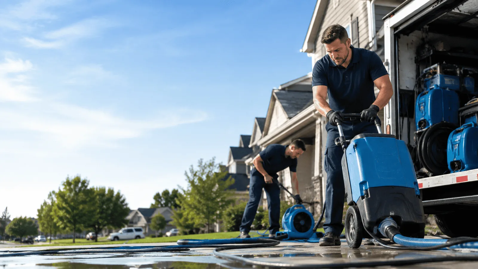 Basement Flooding being performed in North Bonneville, WA